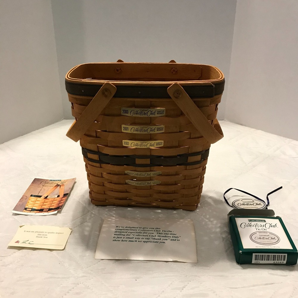 Longaberger Collectors Club Membership Basket Charter‎ Member 1996-2004